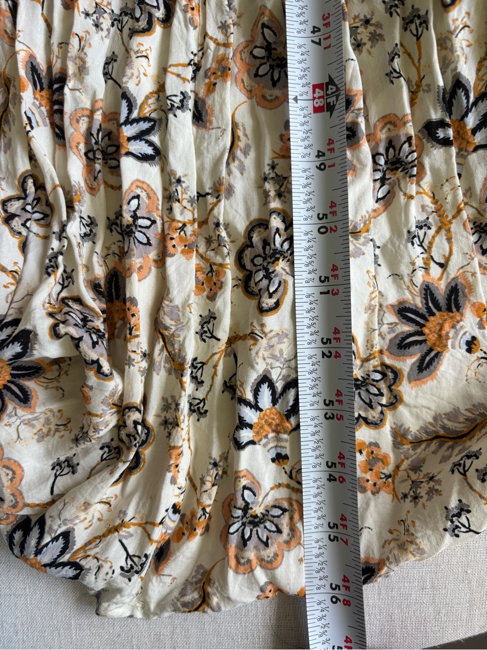 Free People Sweet Escape Maxi Dress Ivory Boho Tiered Maxi Size XL - Picture 7 of 10